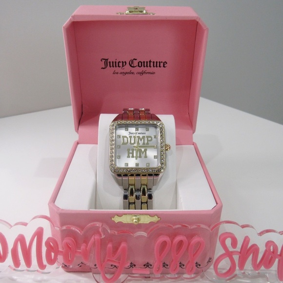 Juicy Couture Accessories - SOLD Juicy Couture Dump Him Gold and Silver Women's Watch